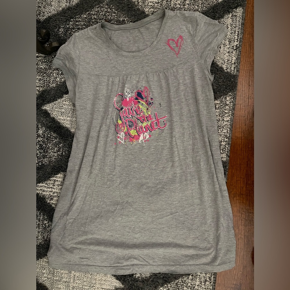 Save the Planet gray nightgown